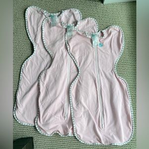 3 pink love2dream swaddles